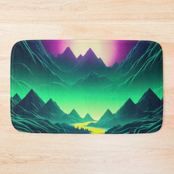 Item preview, Luminous Cybernetic Cascade: Synthwave Abstract Odyssey designed and sold by Mullet Monkey.