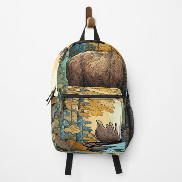 Item preview, Hokusai Moose in the forest 1 designed and sold by AstroRisq.