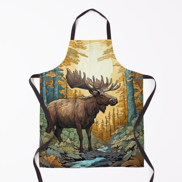Item preview, Hokusai Moose in the forest 1 designed and sold by AstroRisq.