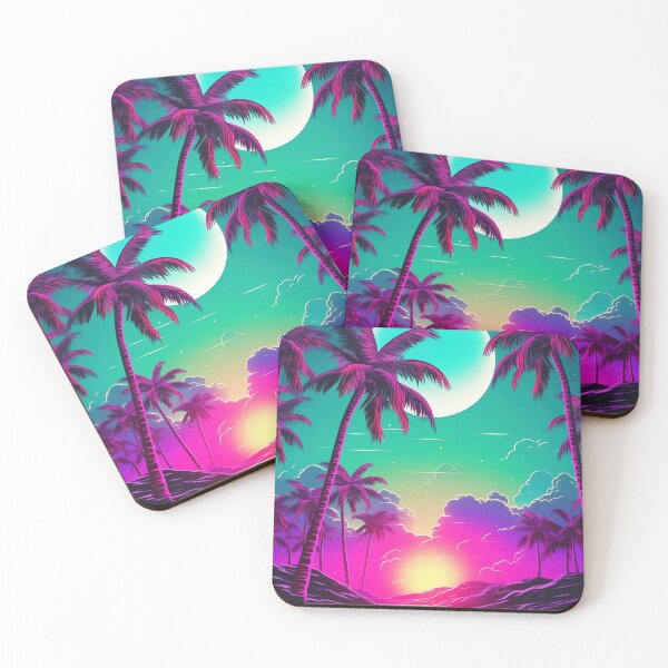 Item preview, Vivid Chromatic Symphony: Abstract Retrowave Fusion designed and sold by Mullet Monkey.