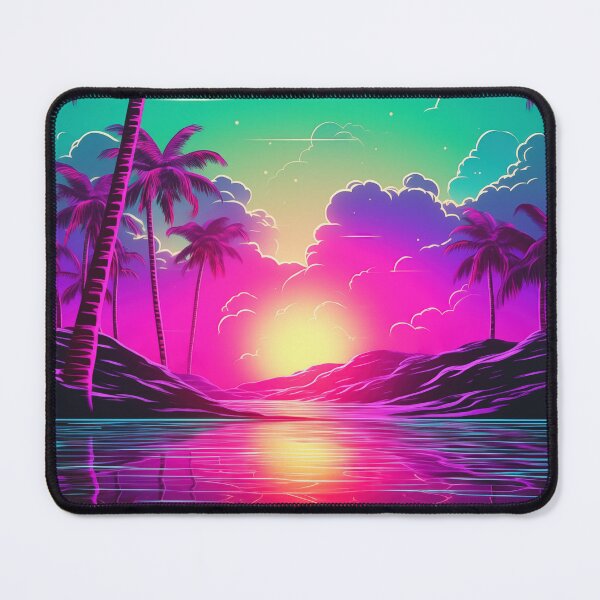 Item preview, Vivid Chromatic Symphony: Abstract Retrowave Fusion designed and sold by Mullet Monkey.