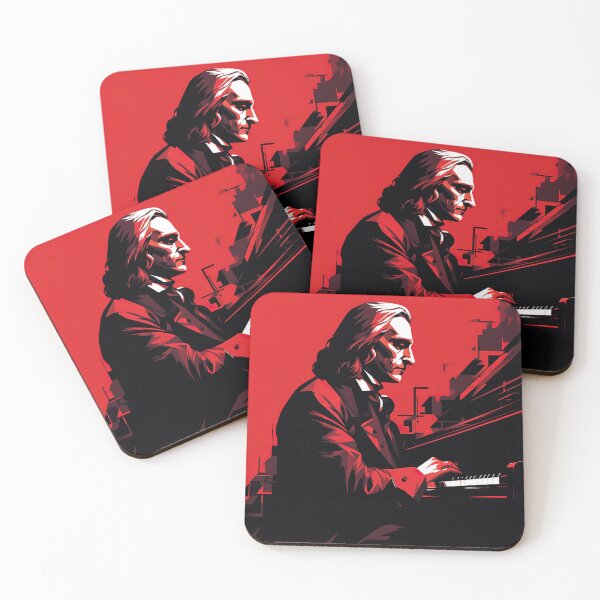 Item preview, Franz Liszt | Red minimalism designed and sold by ComicsFactory.