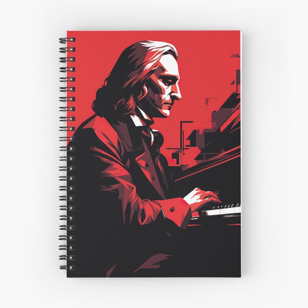 Item preview, Franz Liszt | Red minimalism designed and sold by ComicsFactory.