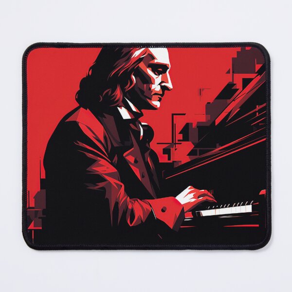 Item preview, Franz Liszt | Red minimalism designed and sold by ComicsFactory.