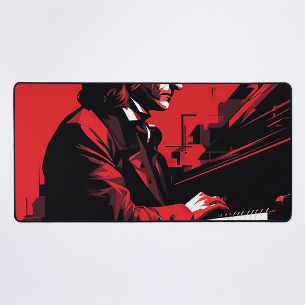 Item preview, Franz Liszt | Red minimalism designed and sold by ComicsFactory.