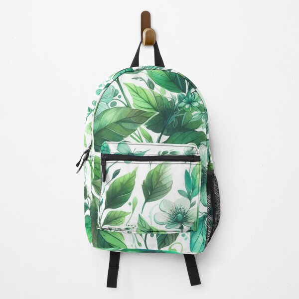 Item preview, green floral patterns, watercolor designed and sold by asbno19.