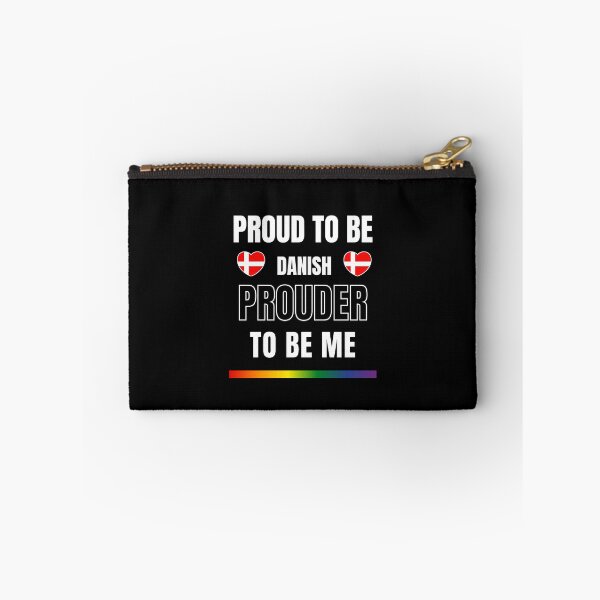 Item preview, LGBTQ Proud To Be Danish, Prouder To Be Me T-Shirt, Danish T-Shirt, Denmark Flag Tees, Rainbow Stripe T-Shirt, Sport Tees, Pride Tees, Denmark Flag Heart, designed and sold by PrideBeProud.