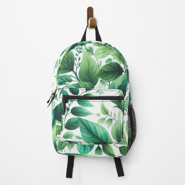 Item preview, green floral patterns, watercolor designed and sold by asbno19.