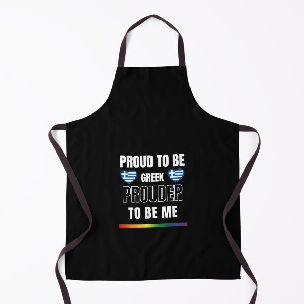 Item preview, LGBTQ Proud To Be Greek, Prouder To Be Me T-Shirt, Greek T-Shirt, Greek Flag Tees, Rainbow Stripe T-Shirt, Sport Tees, Pride Tees, Greece Flag Heart, designed and sold by PrideBeProud.