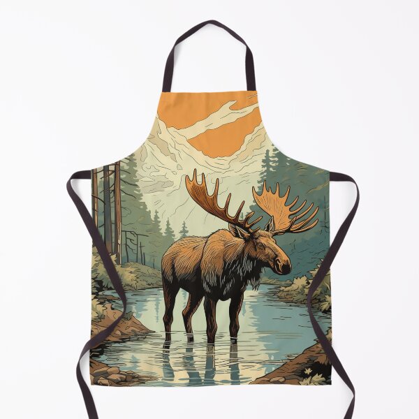 Item preview, Hokusai Moose in the forest 3 designed and sold by AstroRisq.