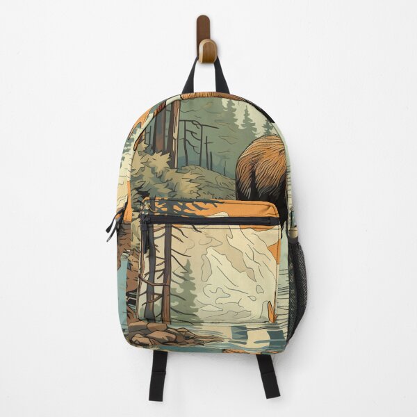 Item preview, Hokusai Moose in the forest 3 designed and sold by AstroRisq.