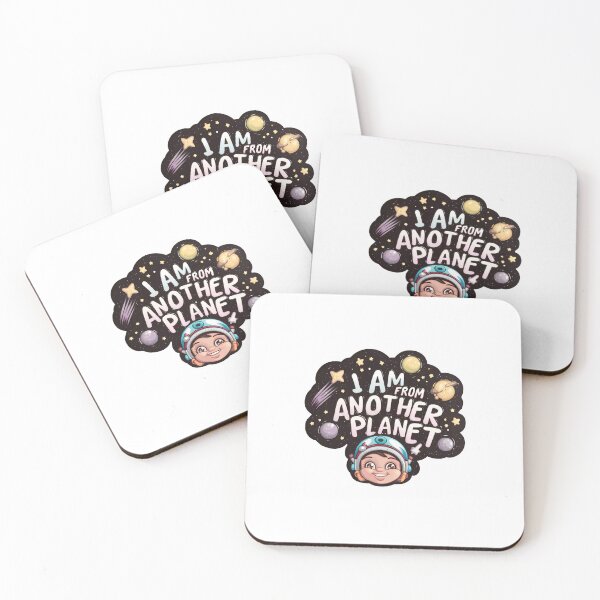 Item preview, I Am From Another Planet, Cute Astronaut Sticker designed and sold by WatermelonPink.