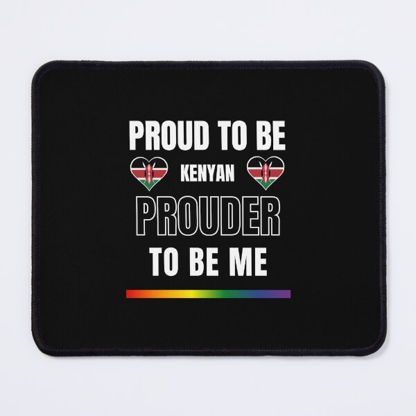 Item preview, LGBTQ Proud To Be Kenyan, Prouder To Be Me T-Shirt, Kenyan T-Shirt, Kenyan Flag Tees, Rainbow Stripe T-Shirt, Sport Tees, Pride Tees, Kenya Flag Heart, designed and sold by PrideBeProud.