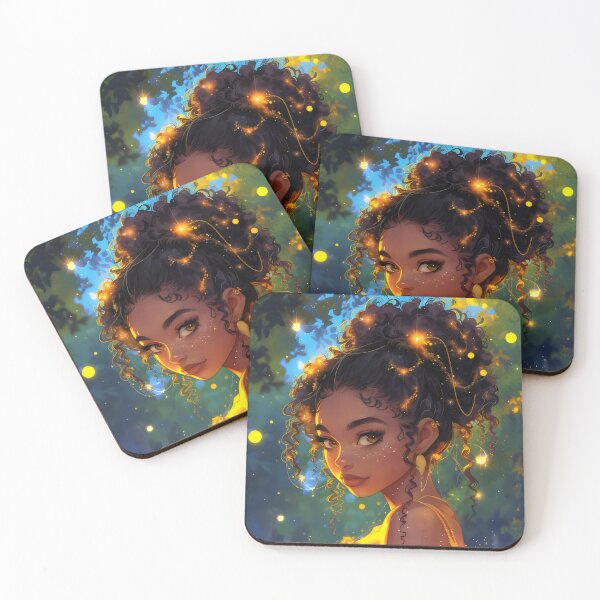 Item preview, Beautiful Black Fairy Art designed and sold by YemayaPrints.