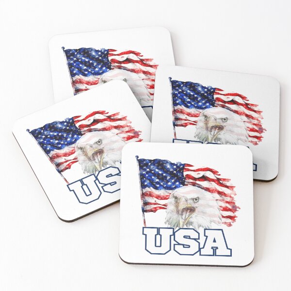Item preview, Patriotic Screaming Eagle: USA Emblem designed and sold by AmericaFreedom.