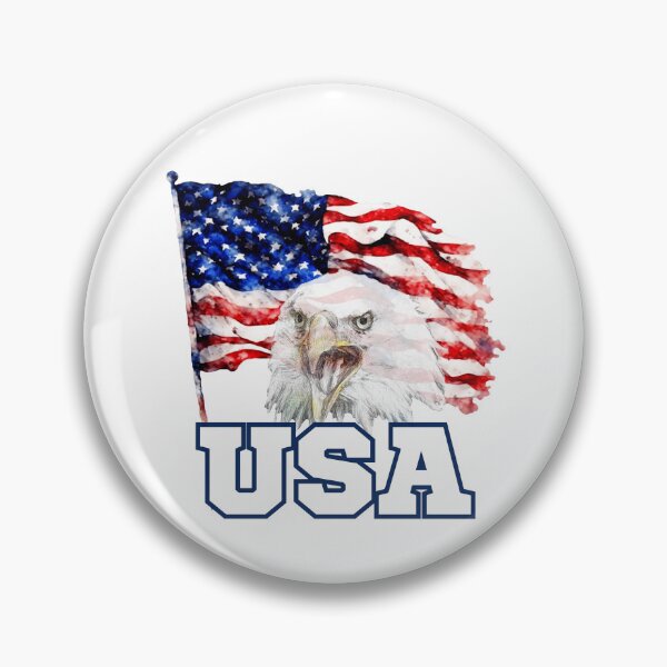 Item preview, Patriotic Screaming Eagle: USA Emblem designed and sold by AmericaFreedom.