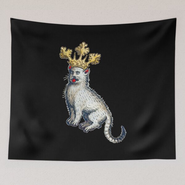 Item preview, Medieval Crowned Cat designed and sold by Cat Lady Designs.