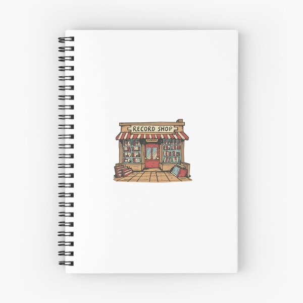 Item preview, record shop designed and sold by OldSchoolRetro.