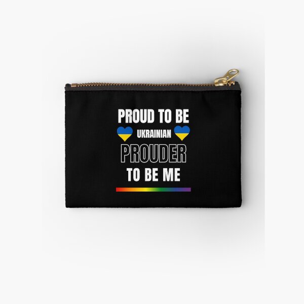 Item preview, LGBTQ Proud To Be Ukrainian, Prouder To Be Me T-Shirt, Ukrainian T-Shirt, Ukrainian Flag Tees, Rainbow Stripe T-Shirt, Sport Tees, Pride Tees, Ukraine Flag Heart, designed and sold by PrideBeProud.