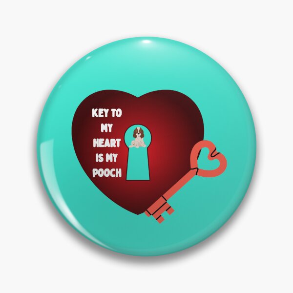 Item preview, Copy of Key to my heart is my  pooch (cocker spaniel) designed and sold by Mara9.