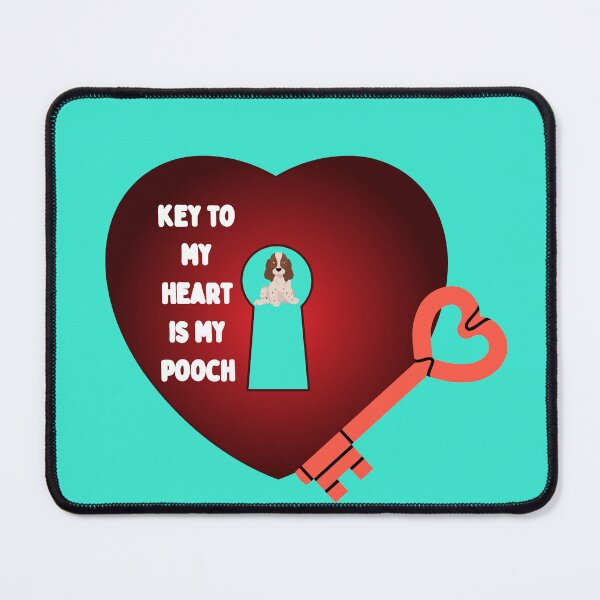 Item preview, Copy of Key to my heart is my  pooch (cocker spaniel) designed and sold by Mara9.