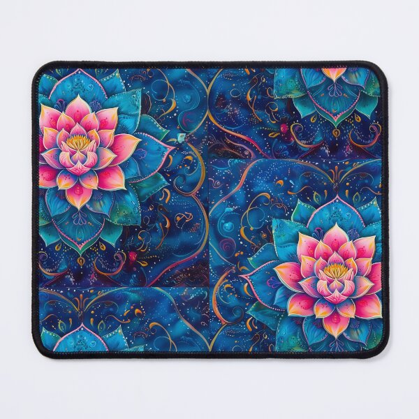 Item preview, Blue and pink Lotus Mandala designed and sold by TeeARTHY.