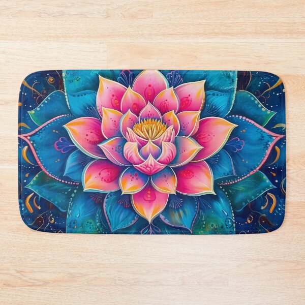 Item preview, Blue and pink Lotus Mandala  designed and sold by TeeARTHY.