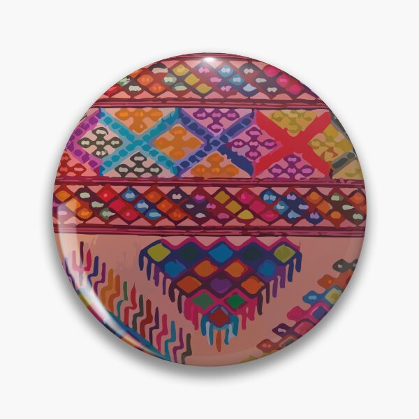 Item preview, Folk art textile multicolor embroidered textile boho chic maximalist decor designed and sold by T-Mex.