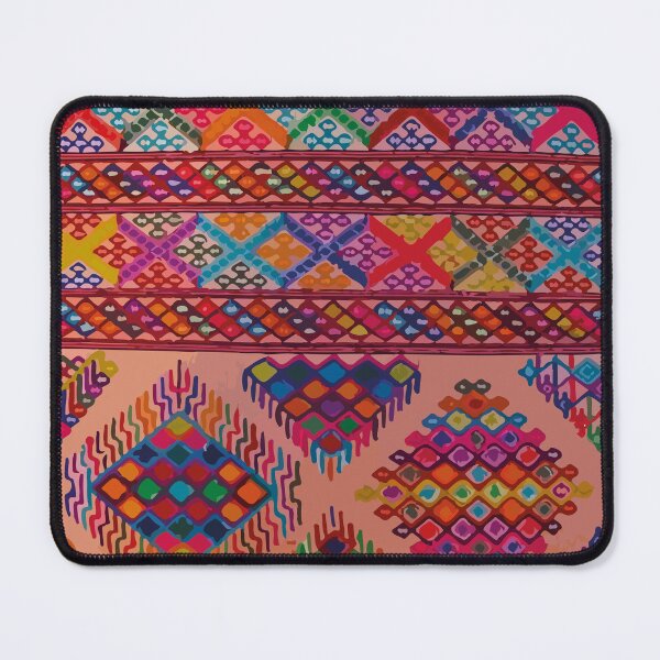 Item preview, Folk art textile multicolor embroidered textile boho chic maximalist decor designed and sold by T-Mex.