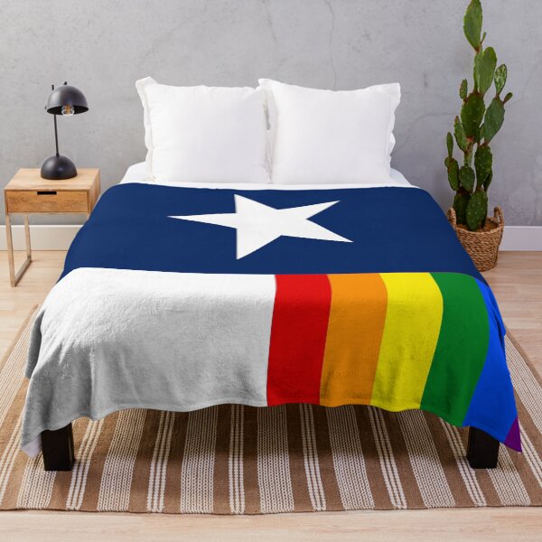 Artikelvorschau, Vertikale LGBTQ-Rainbow-Pride-Flagge des Staates Texas entworfen und verkauft von WokeBespoke.