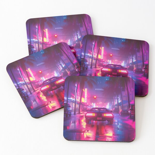 Item preview, Nightly Neon Drive: Miami Outrun Aesthetics designed and sold by Mullet Monkey.