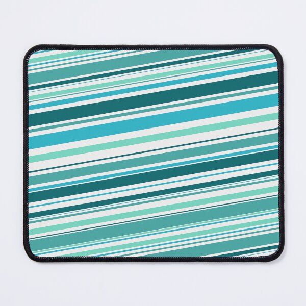 Item preview, Teal Green & Blue Diagonal Stripes Forever Seamless Pattern designed and sold by Alchemy-A-La-G.