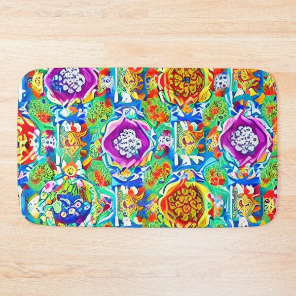 Item preview, Vibrant multi-colored flower patterns designed and sold by Astralia.