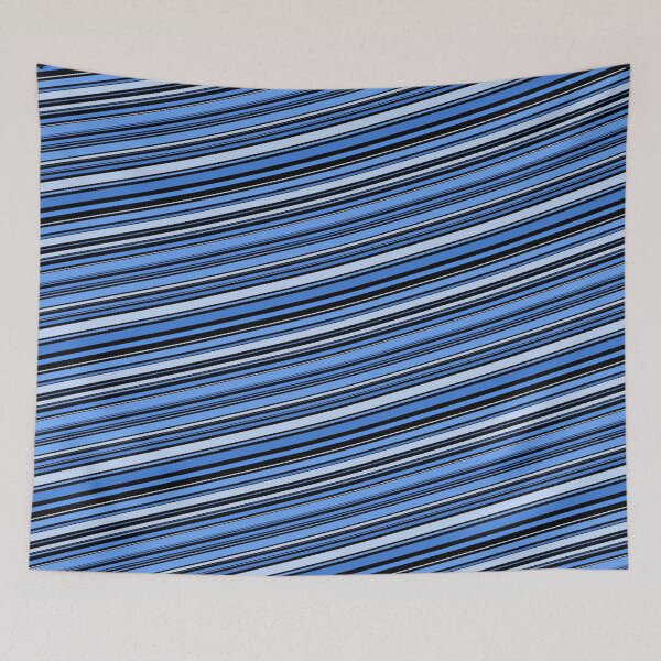 Item preview, Black & Blue Diagonal Striped Lines Forever Seamless Pattern designed and sold by Alchemy-A-La-G.