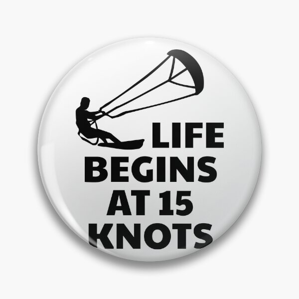 Item preview, Kiteboarding, Kitesurfing Design - Life Begins at 15 Knots designed and sold by EstelleStar.