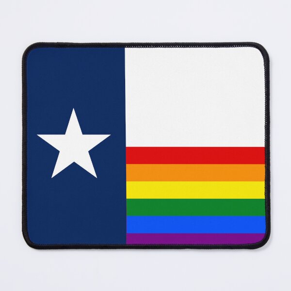 Item preview, Texas State LGBTQ Rainbow Pride Flag designed and sold by WokeBespoke.