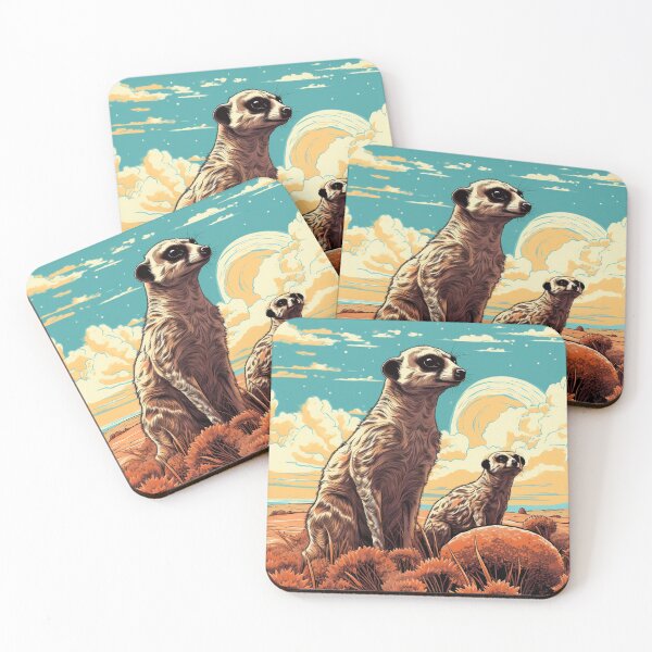 Item preview, Meerkats looking over the savannah 1 designed and sold by AstroRisq.