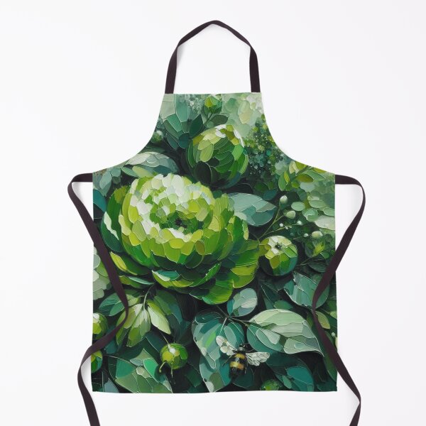 Item preview, green floral patterns, watercolor designed and sold by asbno19.