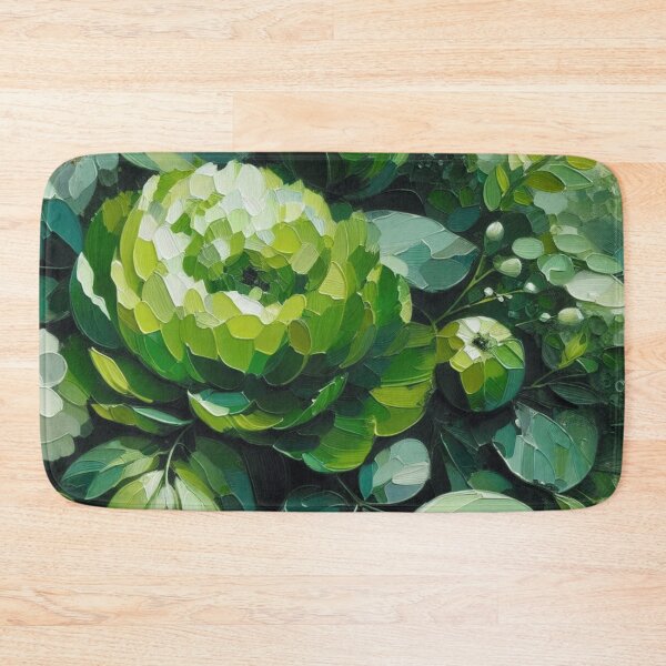 Item preview, green floral patterns, watercolor designed and sold by asbno19.
