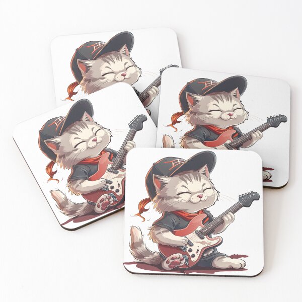 Item preview, Cat rocking out designed and sold by INK Chic Designs.
