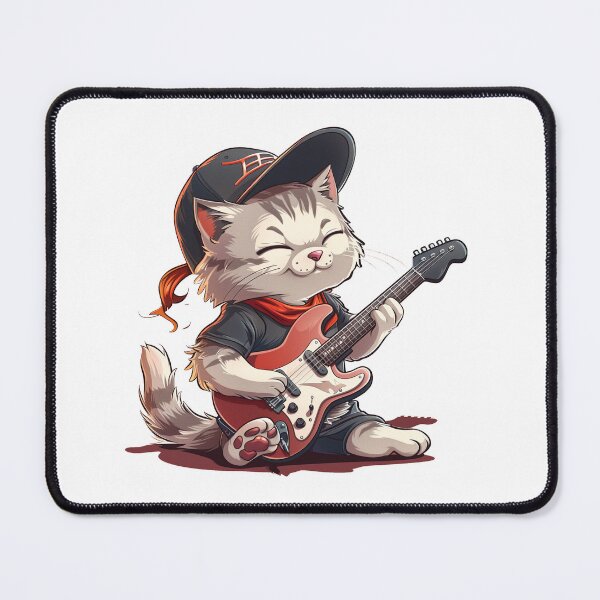 Item preview, Cat rocking out designed and sold by INK Chic Designs.