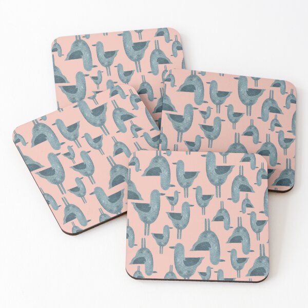 Item preview, Watercolor Seagulls on Coral designed and sold by Denise Soden.