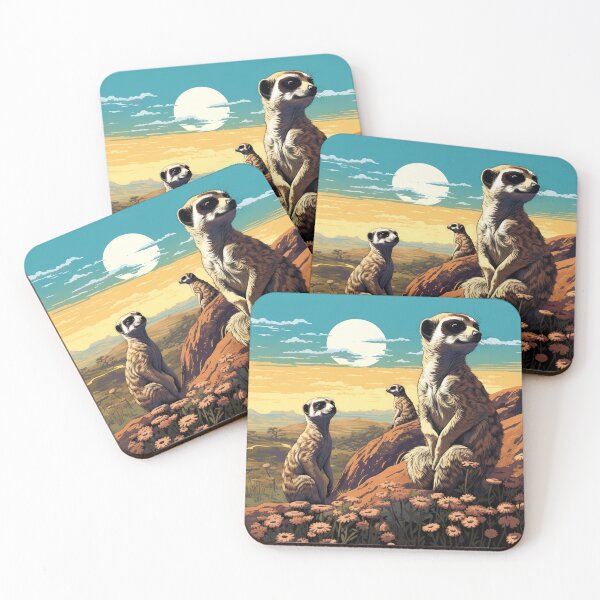 Item preview, Meerkats looking over the savannah 2 designed and sold by AstroRisq.