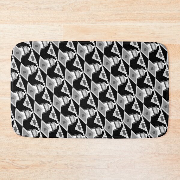 Item preview, Grey and Black Moroccan Geometric Symbol Forever Seamless Pattern designed and sold by Alchemy-A-La-G.