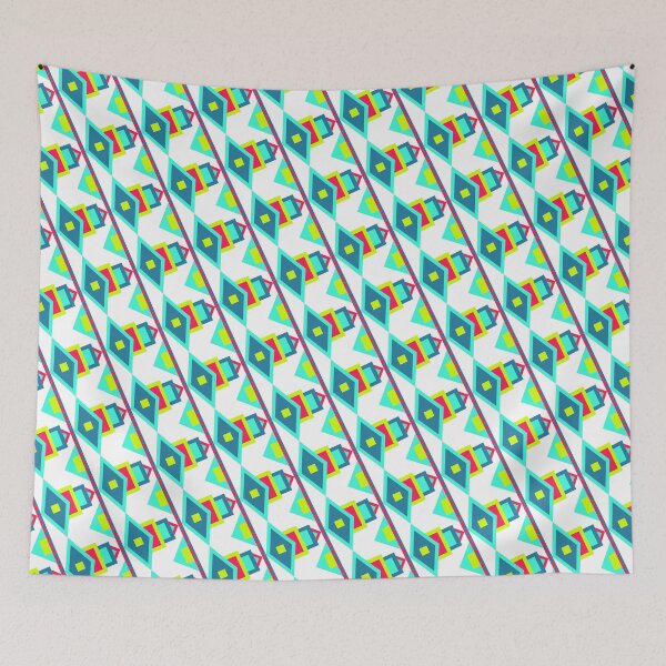 Item preview, Bright Colorful Moroccan Geometric Symbol Forever Seamless Pattern designed and sold by Alchemy-A-La-G.