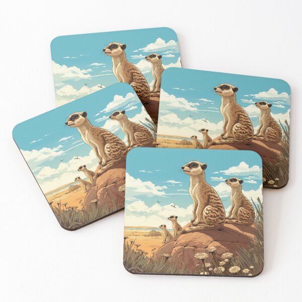 Item preview, Meerkats looking over the savannah 3 designed and sold by AstroRisq.