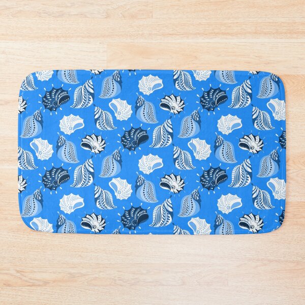 Item preview, blue sea shells beach ocean designed and sold by Gossip Rag.