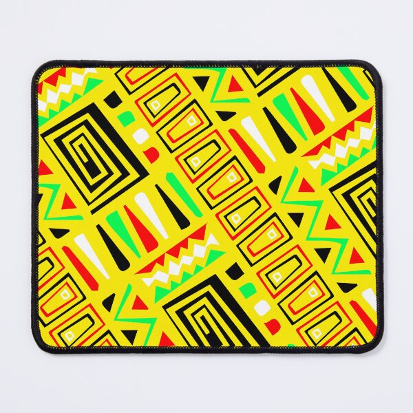 Item preview, Rasta Inspired Tribal Symbol Yellow Forever Seamless Pattern designed and sold by Alchemy-A-La-G.