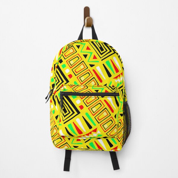 Item preview, Rasta Inspired Tribal Symbol Yellow Forever Seamless Pattern designed and sold by Alchemy-A-La-G.