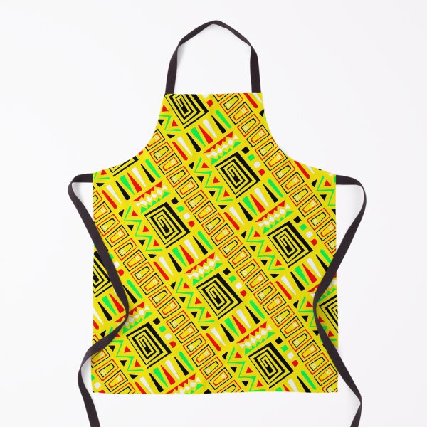 Item preview, Rasta Inspired Tribal Symbol Yellow Forever Seamless Pattern designed and sold by Alchemy-A-La-G.